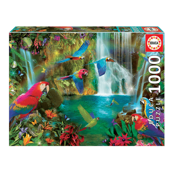Puzzle 1000 peças Papagaios Tropicais - Educa - Importado - GROW