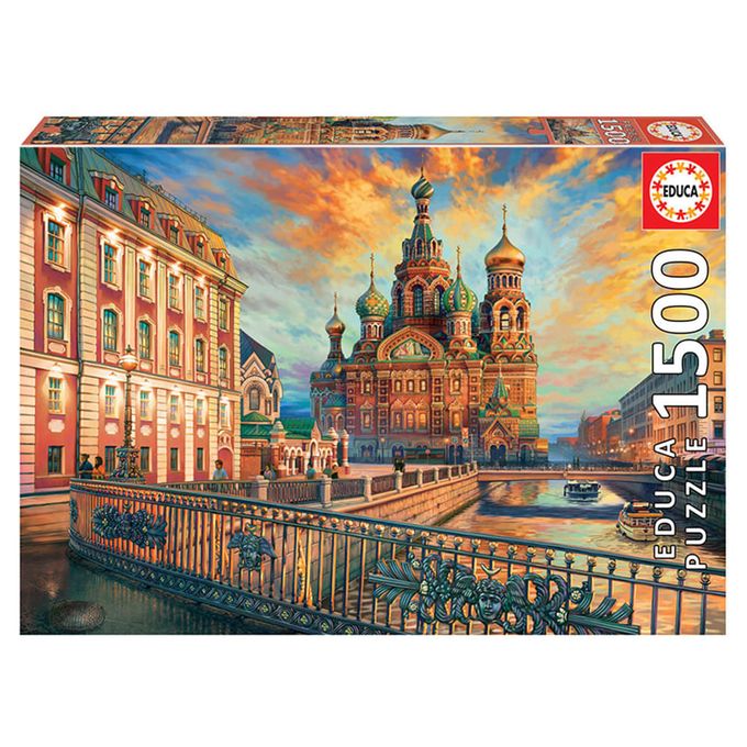 Puzzle 1500 peças São Petersburgo - Educa - Importado - GROW