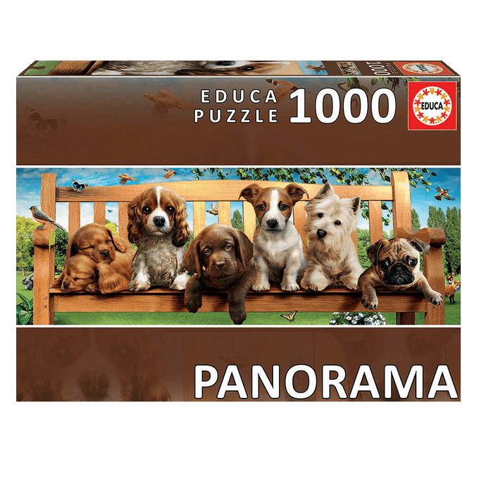 Puzzle 1000 peas Panorama Filhotes no parque Educa - Puzzle 1000 peas Filhotes no Parque Educa - GROW