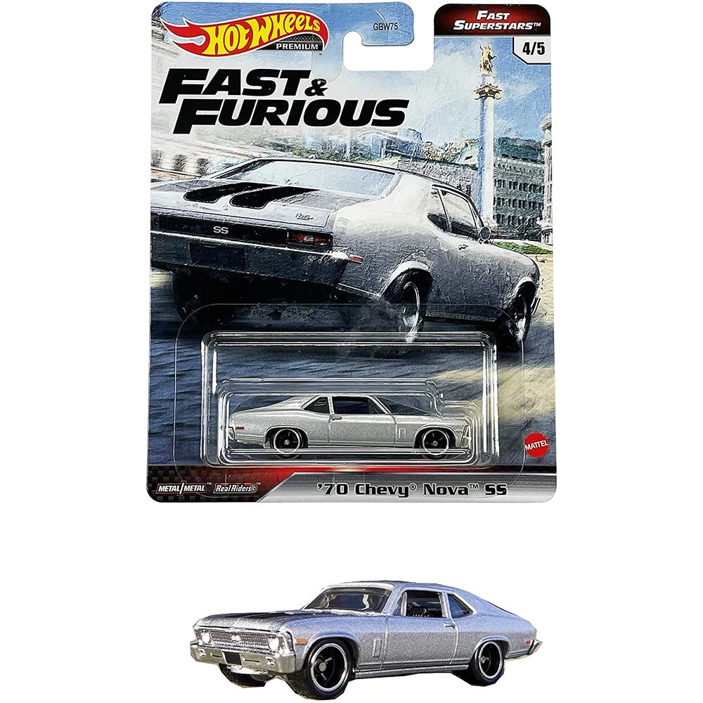 Hot Wheels - Carrinhos Velozes e Furiosos - 70`chevy Nova Ss Grk50 - MP  Brinquedos