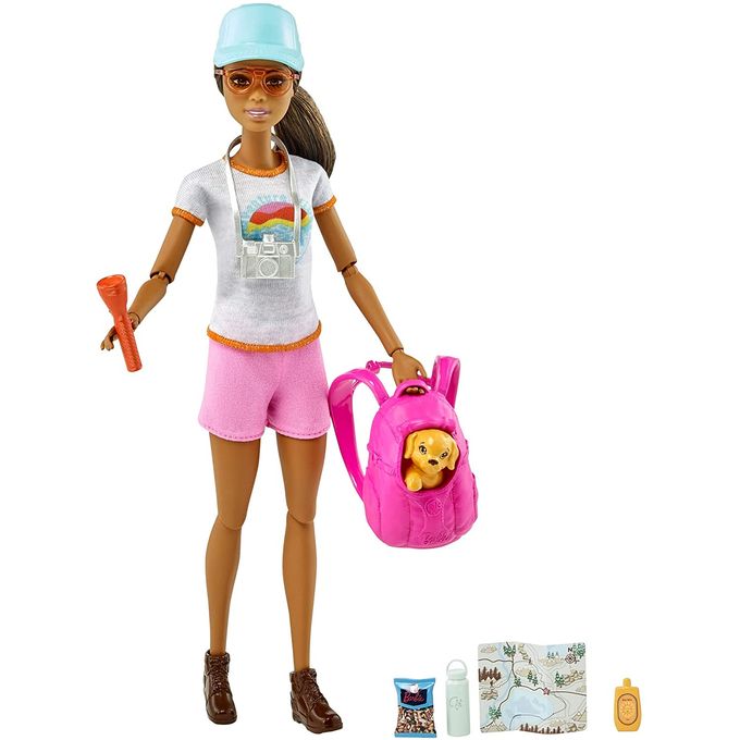 Boneca Barbie Dia de Spa com Filhotinho - Caminhada com Filhote Grn66 - MATTEL
