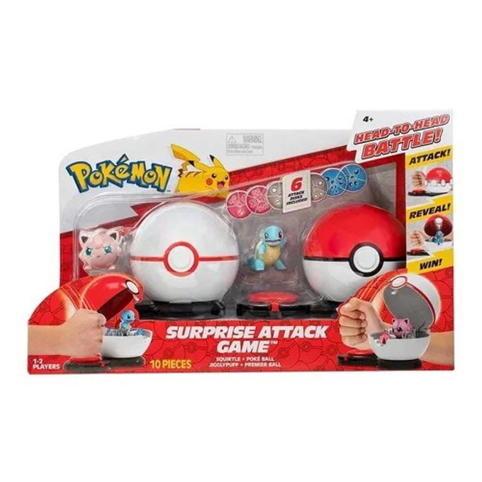 Pokemon - Pokebola Ataque Surpresa - Squirtle e Jigglypuff - Sunny - SUNNY