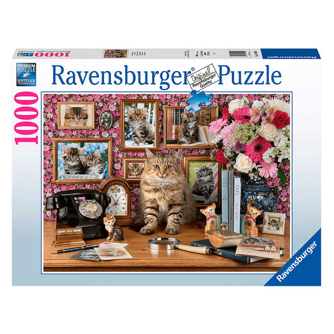 Puzzle 1000 peças Gatinha Fofinha - Ravensburger - Importado - GROW