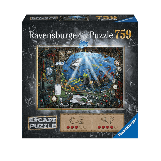 Puzzle 759 peças Escape Submarino - Ravensburger - Imp - GROW