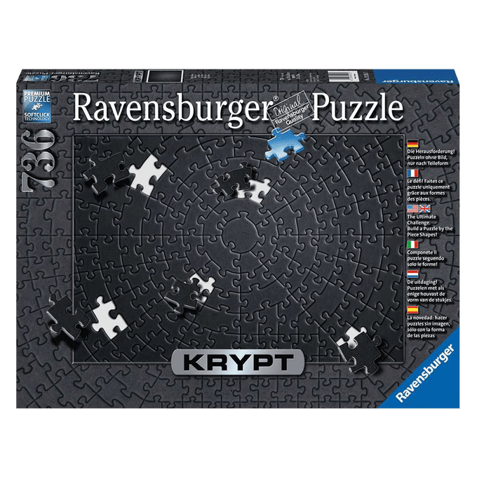 Puzzle 736 peças Krypt Black - Ravensburger - Importado - GROW