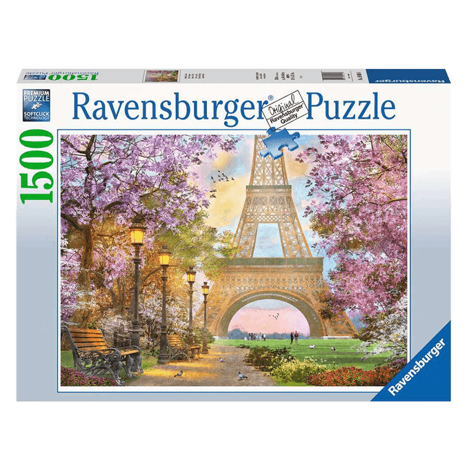 Puzzle 1500 peças Romance em Paris - Ravensburger - Imp - GROW