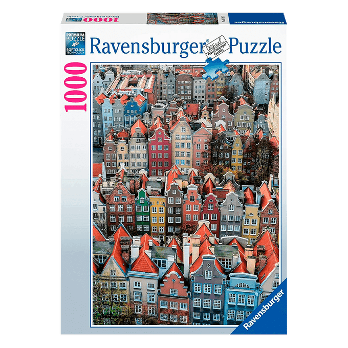 Puzzle 1000 peças Gdansk Poland - Ravensburger - Importado - GROW