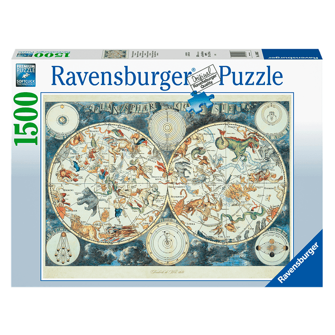 Puzzle 1500 peças Mapa Fantástico - Ravensburger - Imp - GROW
