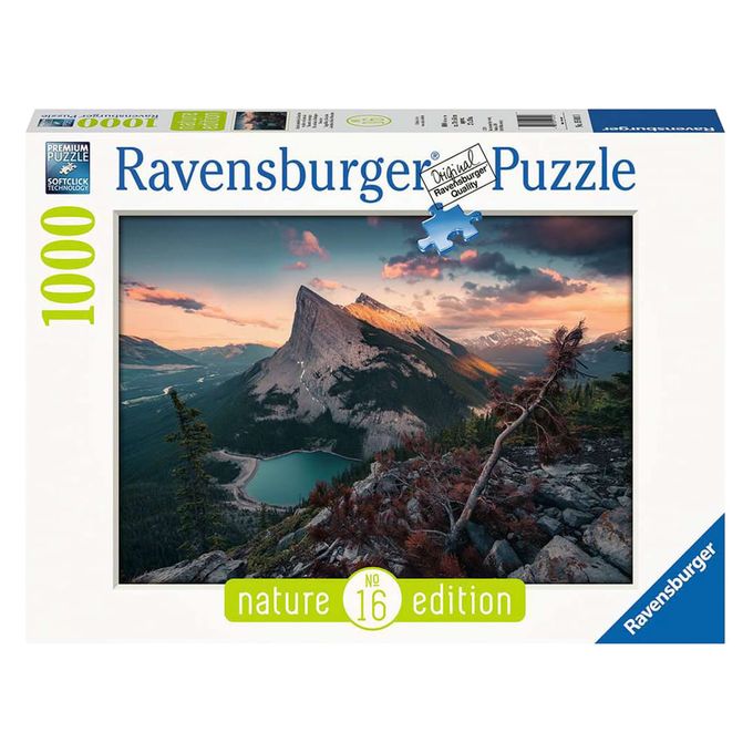 Puzzle 1000 peças Montanhas Rochosas - Ravensburger - Importado - GROW