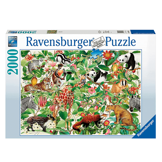 Puzzle 2000 peças Selva - Ravensburger - Importado - GROW