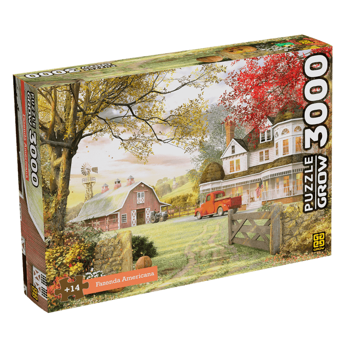 Puzzle 3000 peças Fazenda Americana - GROW