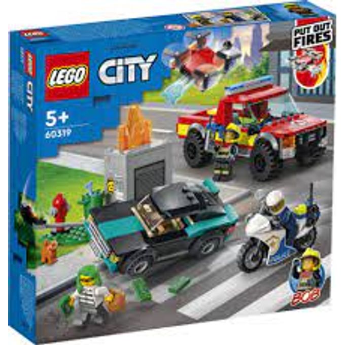 60319 Lego City - Resgate Dos Bombeiros e Perseguição de Polícia - LEGO