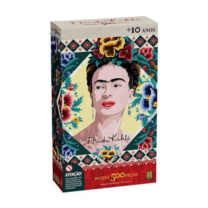 Quebra-Cabeça 500 Peças - Frida Kahlo - Grow - GROW