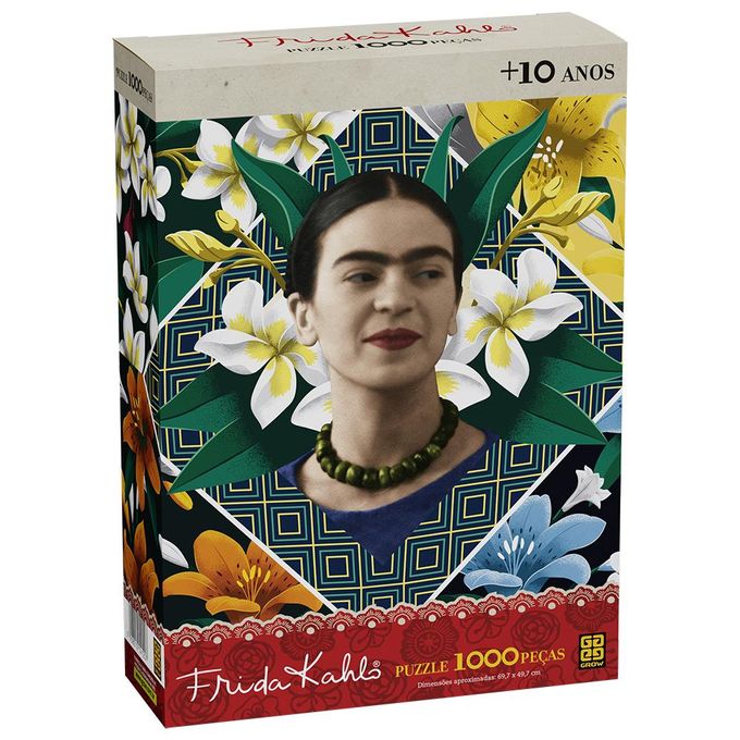 Quebra-Cabeça 1000 Peças - Frida Kahlo - Grow - GROW
