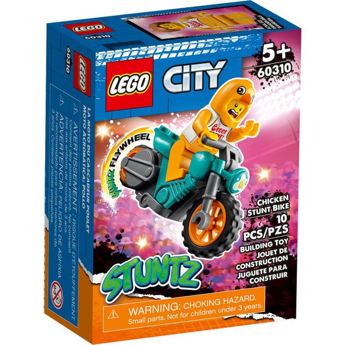 60310 Lego City Stuntz - Motocicleta de Acrobacias com Galinha - LEGO