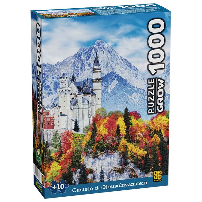 Quebra-Cabeça 1000 Peças - Castelo de Neuschwanstein - Grow - GROW