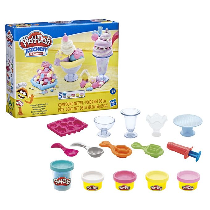 Massinha Play-Doh - Kit de Cozinha - Sorvete Maluco E7275 - Hasbro - HASBRO
