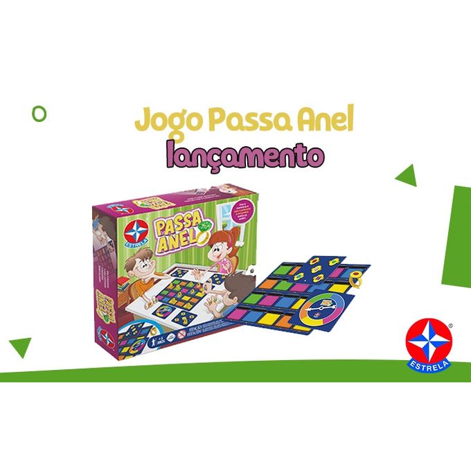 Jogo Passa Anel Tabuleiro de Mesa Infantil Estrela - ARMARINHOS 3 PATETAS  LTDA