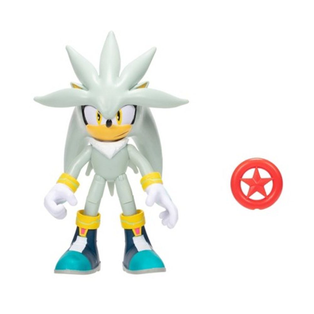 Sonic - Boneco Articulado - Silver - Candide - MP Brinquedos
