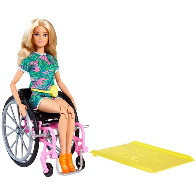 Boneca Barbie Fashionistas - Cadeira de Rodas - Loira Grb93 - MATTEL