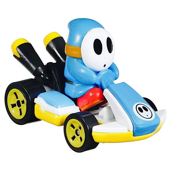Hot Wheels - Mario Kart - Light-Blue Shy Guy Standard Kart Grn21 - MATTEL