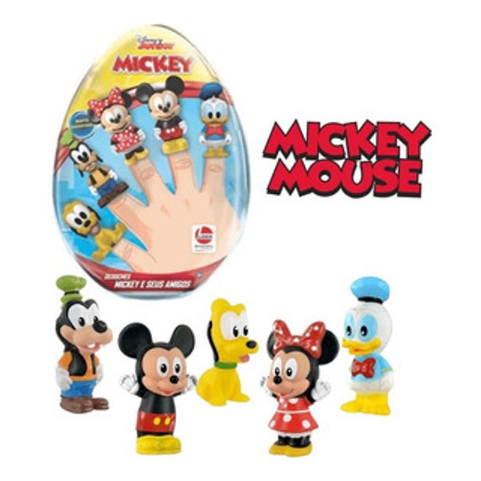 Dedoches Miniaturas Mickey e Seus Amigos No Ovo - Lider - LÍDER