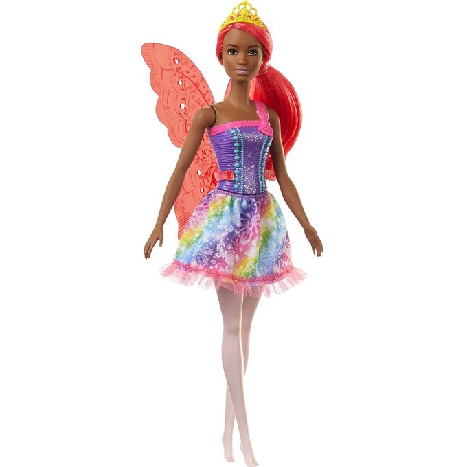 Barbie Dreamtopia - Boneca Fada Negra - Cabelo Rosa Gjk01 - MATTEL