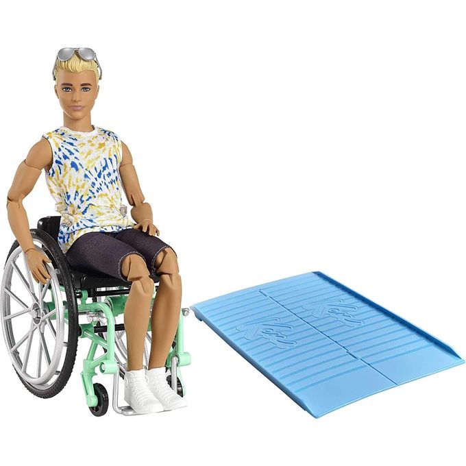 Boneca Barbie Fashionistas - Cadeira de Rodas - Ken Loiro Gwx93 - MATTEL