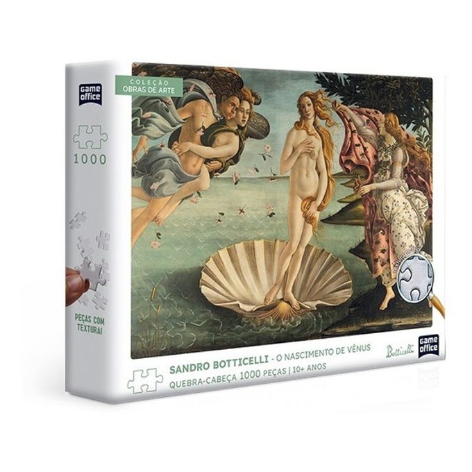 Quebra-Cabeça 1000 Peças - Sandro Botticelli - o Nascimento de Vênus - Toyster - TOYSTER