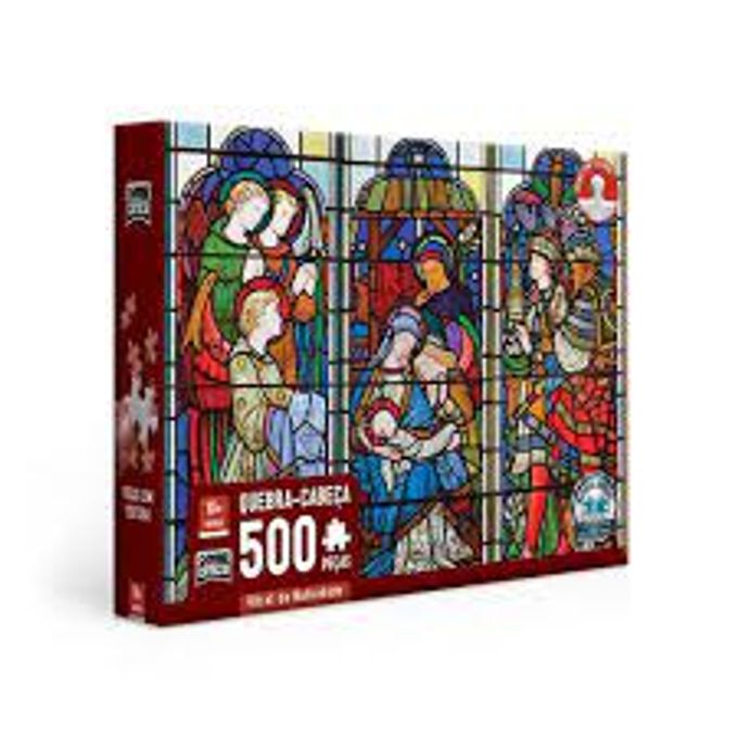 Quebra-Cabeça 500 Peças - Vitral da Natividade - Toyster - TOYSTER