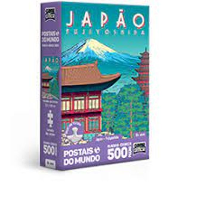 Quebra-Cabeça 500 Peças Nano - Postais do Mundo - Japão - Fujiyoshida - Toyster - TOYSTER