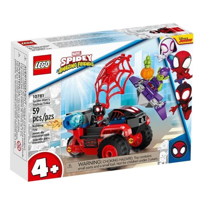 10781 Lego Spidey And His Amazing Friends - Miles Morales: Triciclo Eletrônico do Homem Aranha - LEGO