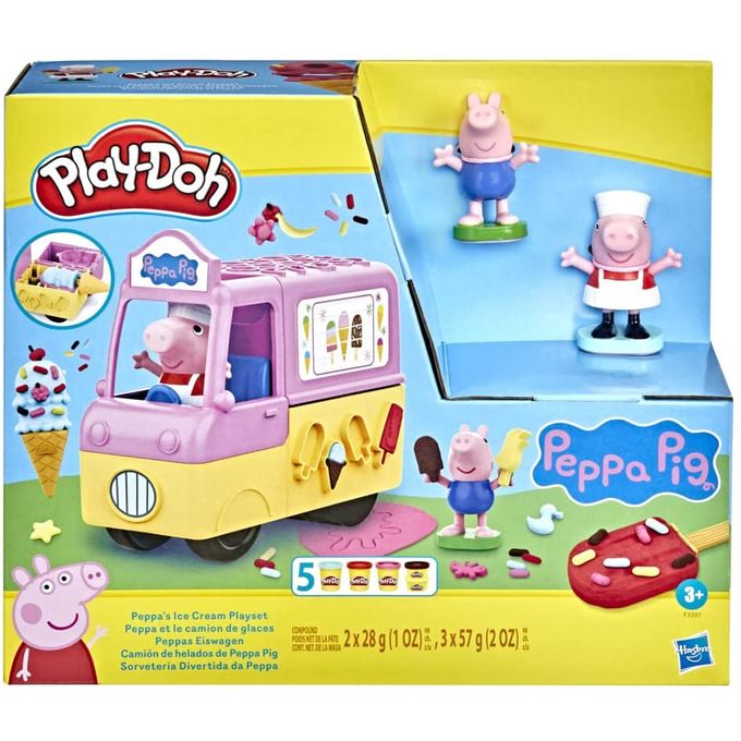 Massinha Play-Doh - Sorveteria Divertida da Peppa Pig F3597 - Hasbro - HASBRO