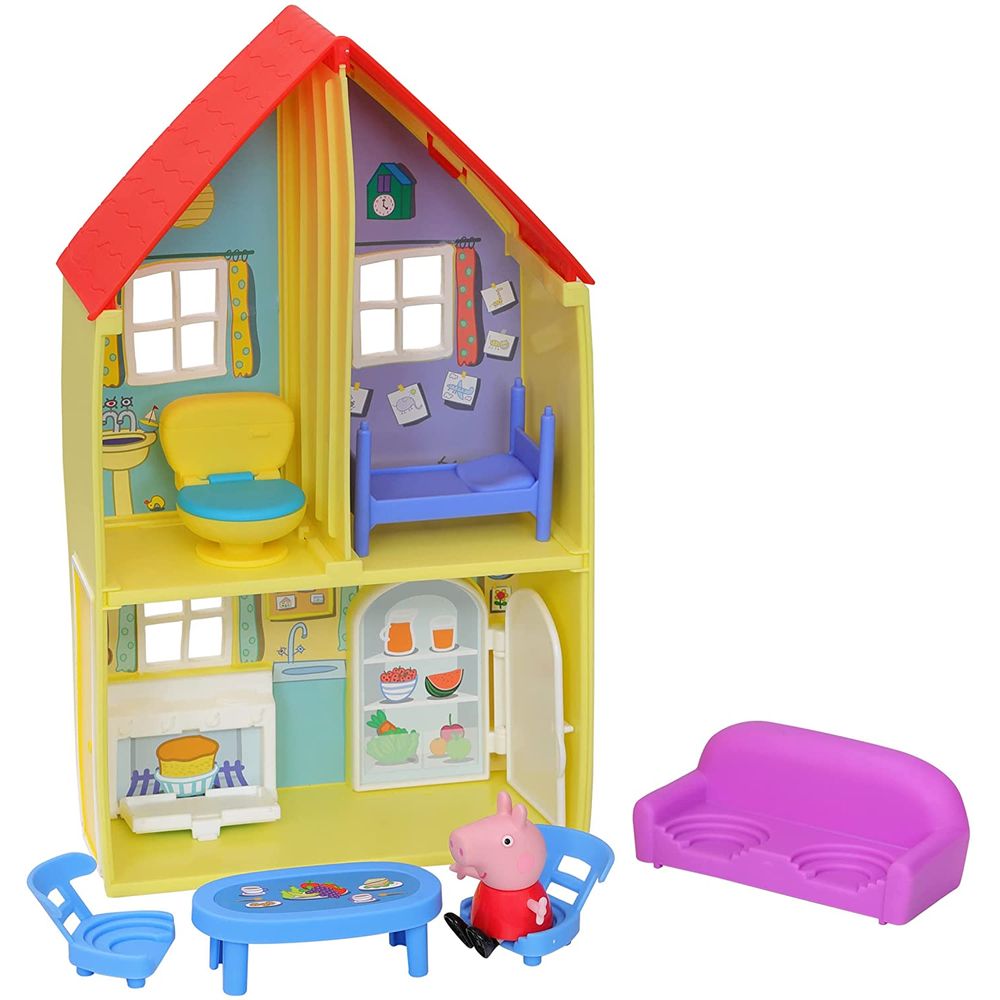 Brinquedo Casinha Casa Peppa Pig Completa Com Acessórios E Jardim