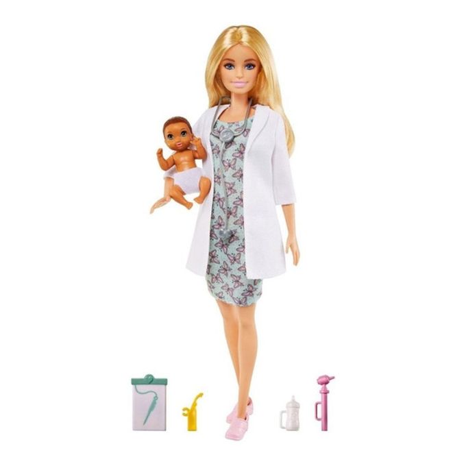 Boneca Barbie Profissões - Pediatra Loira Gyk01 - MATTEL