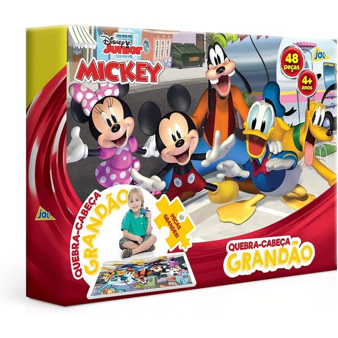 Quebra-Cabeça Grandão 48 Peças - Mickey - Toyster - TOYSTER