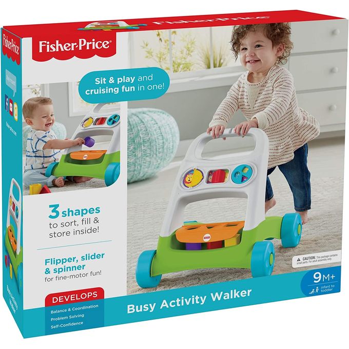 Andador com Atividades Fisher-Price Fyk65 - MP Brinquedos