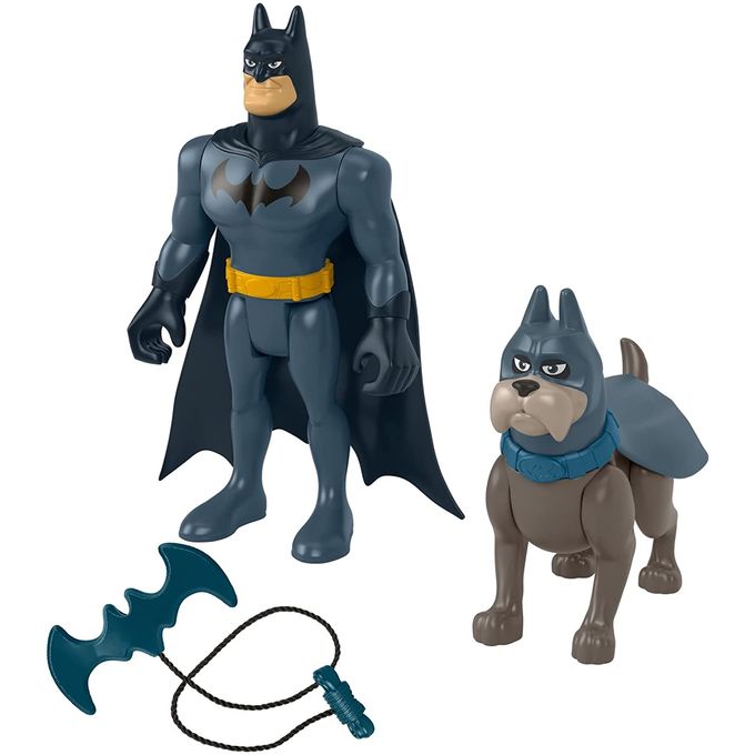 Super Pets - Liga da Justiça - Batman & Ace Hgl03 - MATTEL