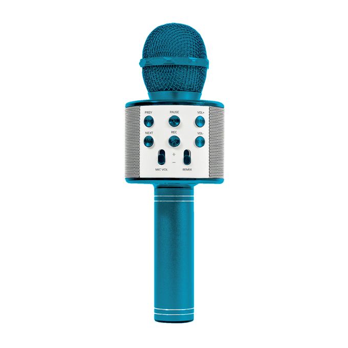 microfone-bluetooth-azul-conteudo microfone-bluetooth-azul-conteudo