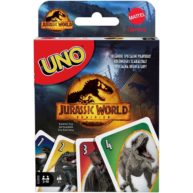 Jogo Uno Jurassic World Gxd72 - Mattel - MATTEL