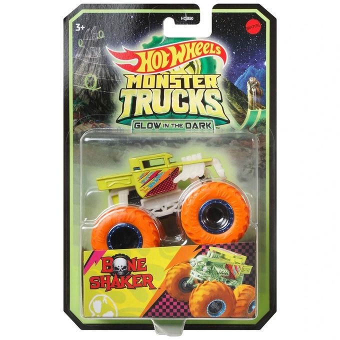 Hot Wheels Monster Trucks Rosa Brilha no Escuro - Mattel