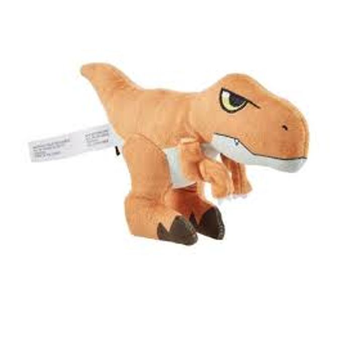 Jurassic World - Dinossauro Pelúcia com Som - Tiranossauro Rex Hjh70 - MATTEL