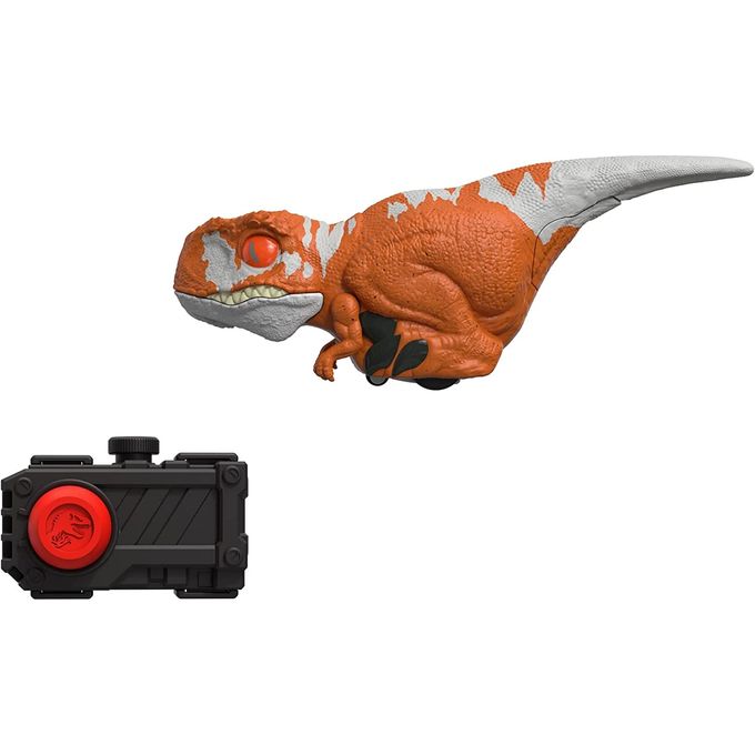 Jurassic World - Dinossauro com Controle - Atrociraptor Laranja e Branco Gyn42 - MATTEL
