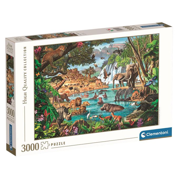 Puzzle 3000 peças Natureza Africana - Clementoni - GROW