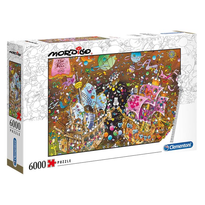 Puzzle 6000 peças O Beijo - Mordillo - Clementoni - GROW