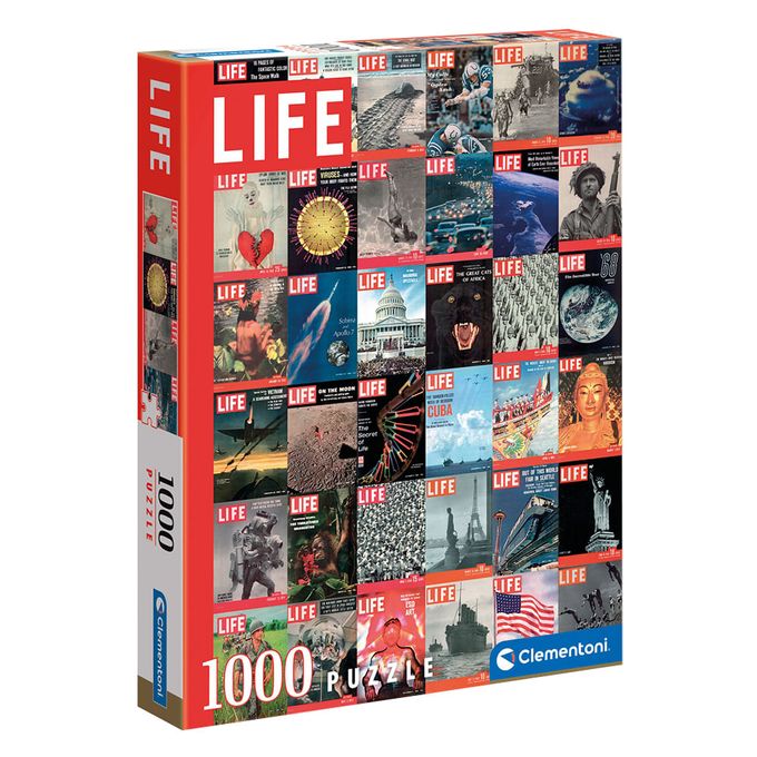 Puzzle 1000 Peças Life Magazine - Capas Históricas - Clementoni - GROW