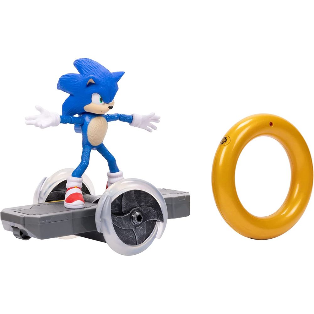 Boneco Sonic 2 Filme Veiculop De Controle Remoto E Luz Speed