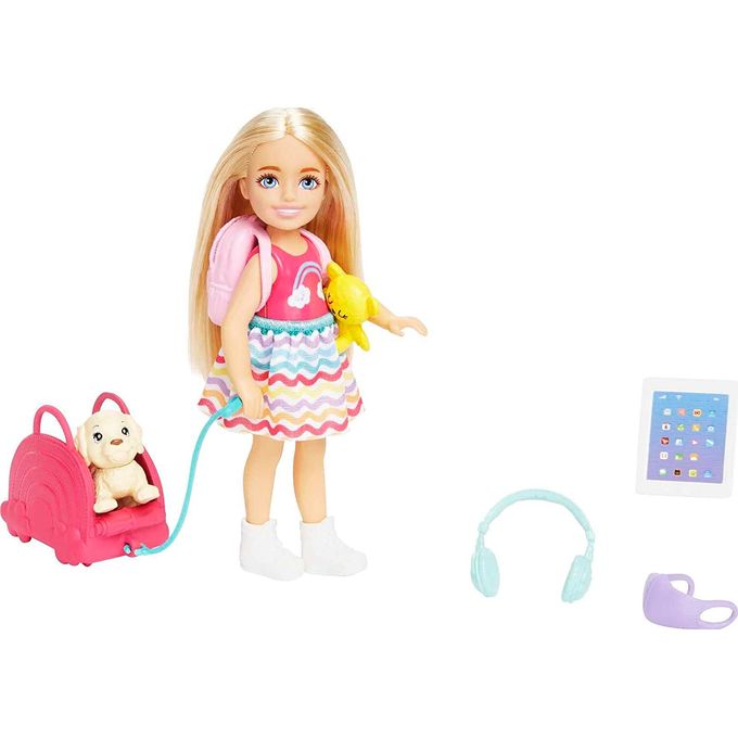 Boneca Barbie - Chelsea Viajante com Cachorrinho Hjy17 - MATTEL