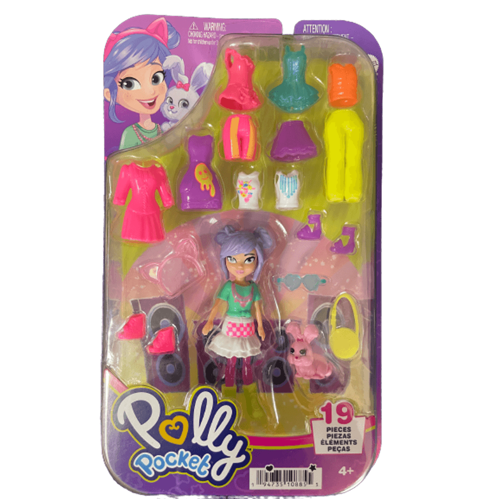 Polly Pocket - Pacote de Modas 19 Peças Hkv94 - MP Brinquedos