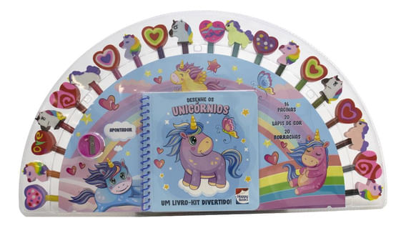 Livro - Kit Divertido - Desenhe Os Unicórnios